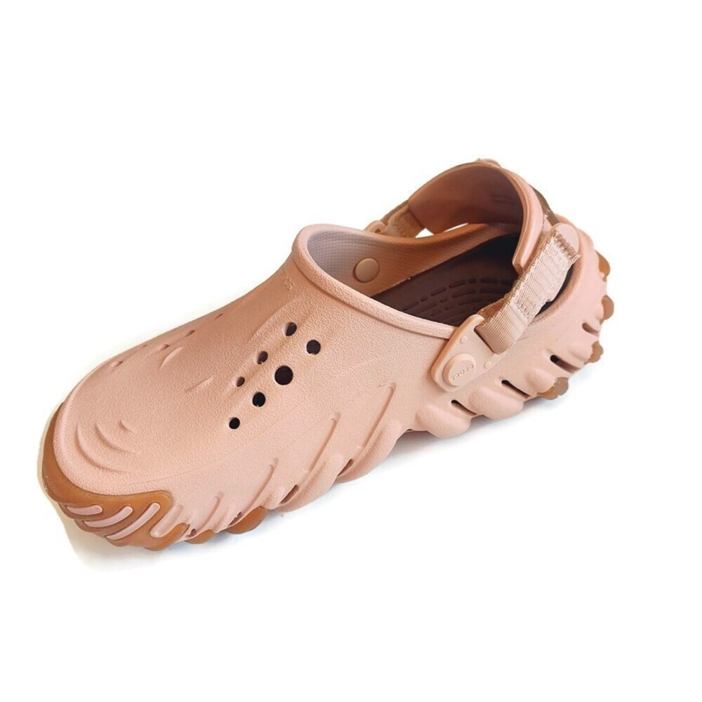 CROCS Echo Gum Ro Clog Sandals Mens Size 5 Womens 7 Pink Caramel - Picture 3 of 10